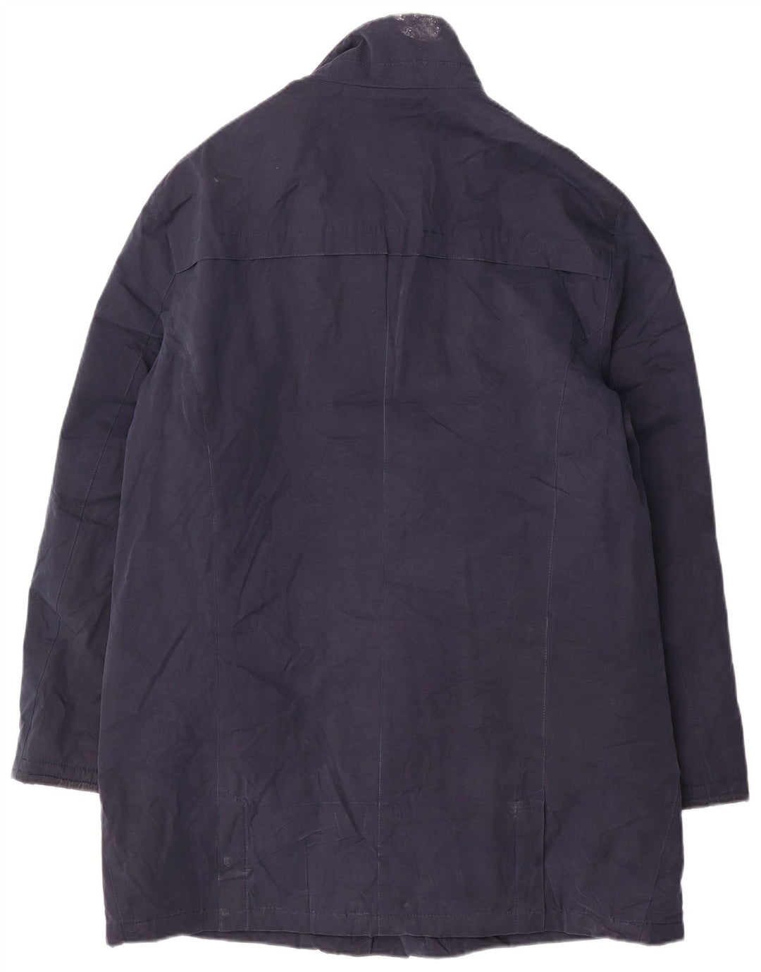 Marks & Spencer Herre Windbreaker Coat UK 38 Medium Navy Blue Bomuld