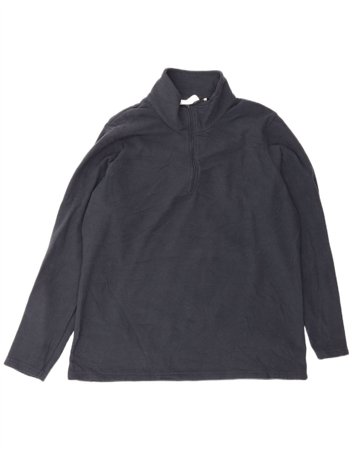 MOUNTAIN WAREHOUSE Fleecetrøje til mænd med lynlås XL Marineblå polyester