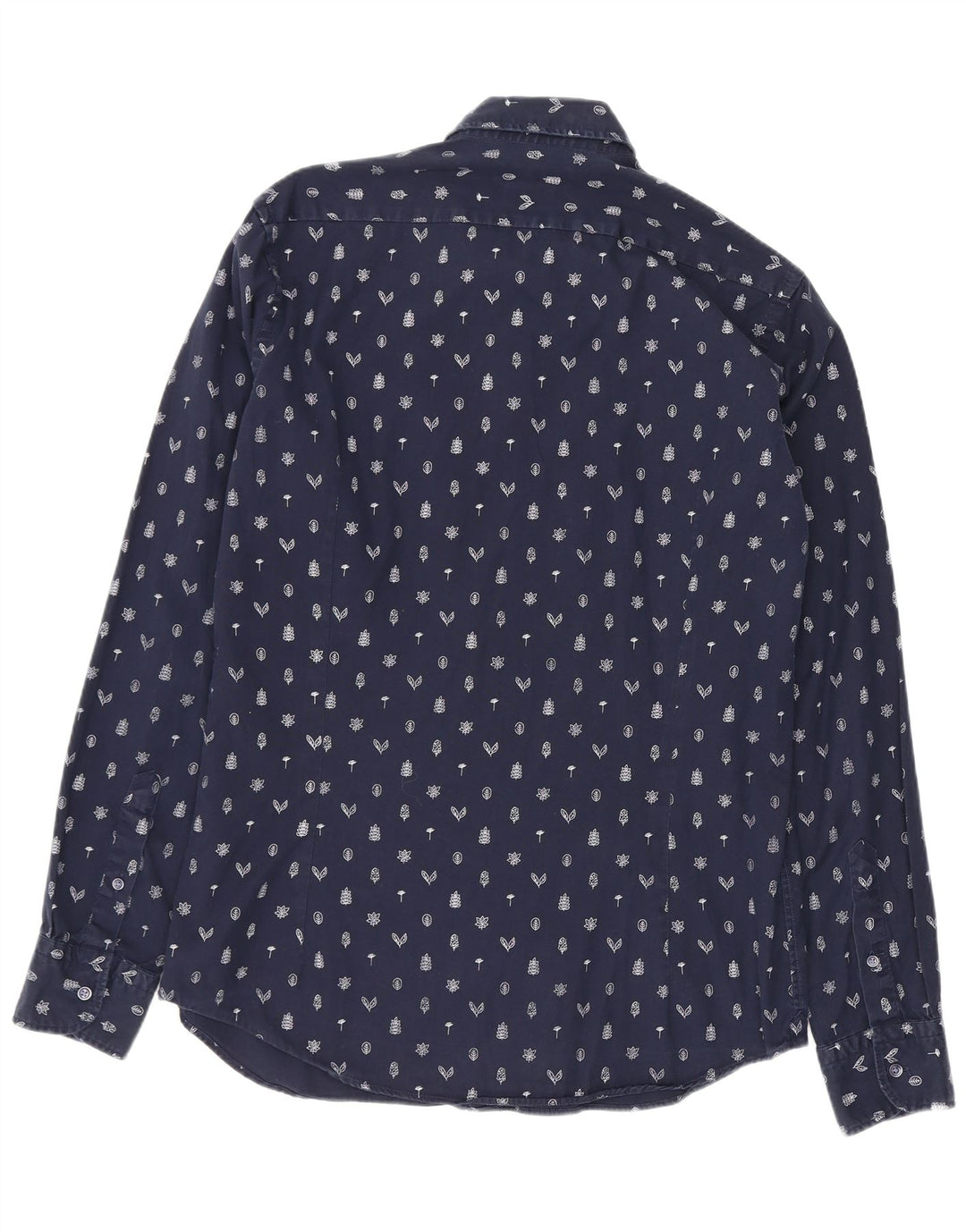 Massimo Dutti Herreskjorte Medium Navy Blue Floral