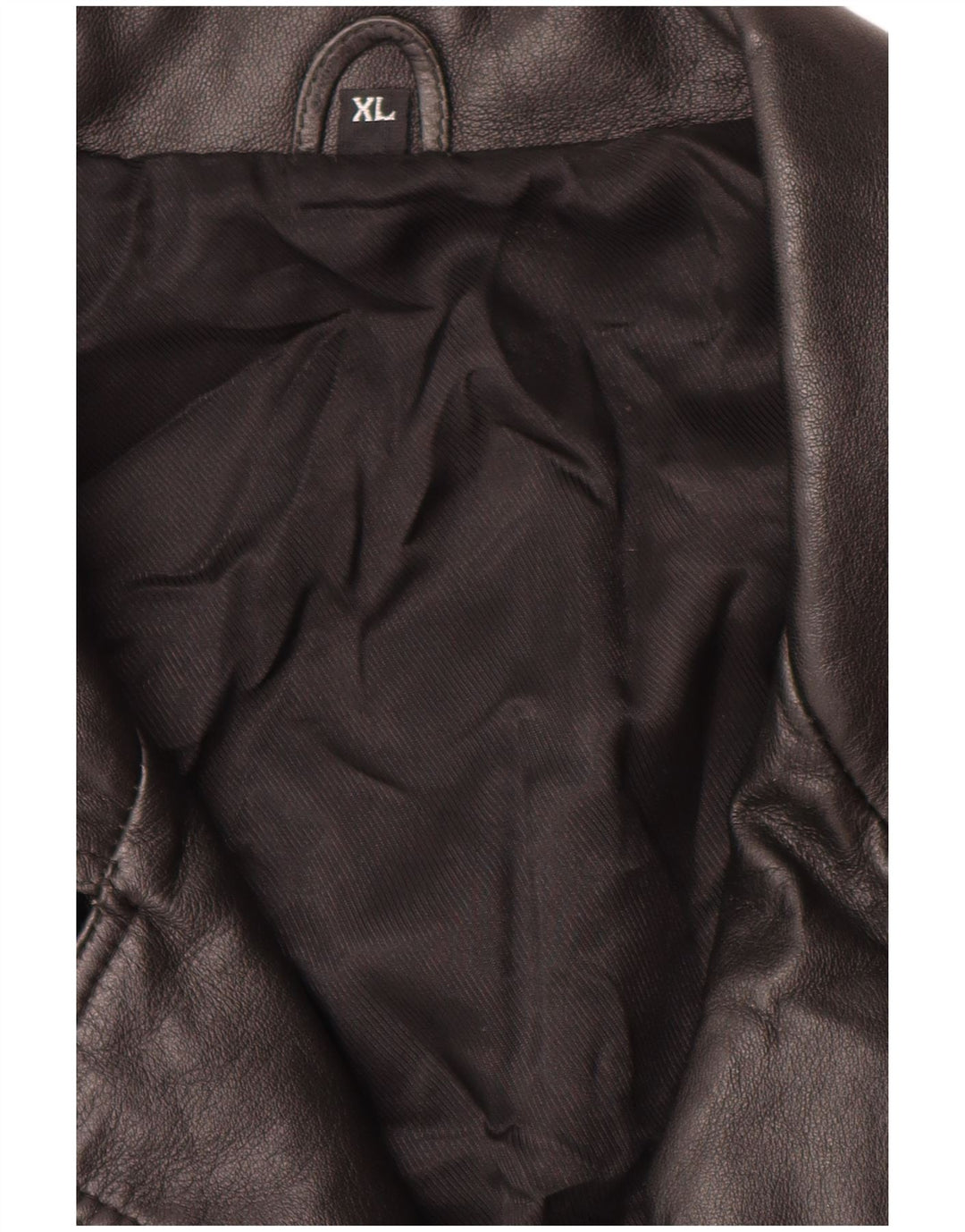 Vintage herre læderjakke UK 42 XL sort læder