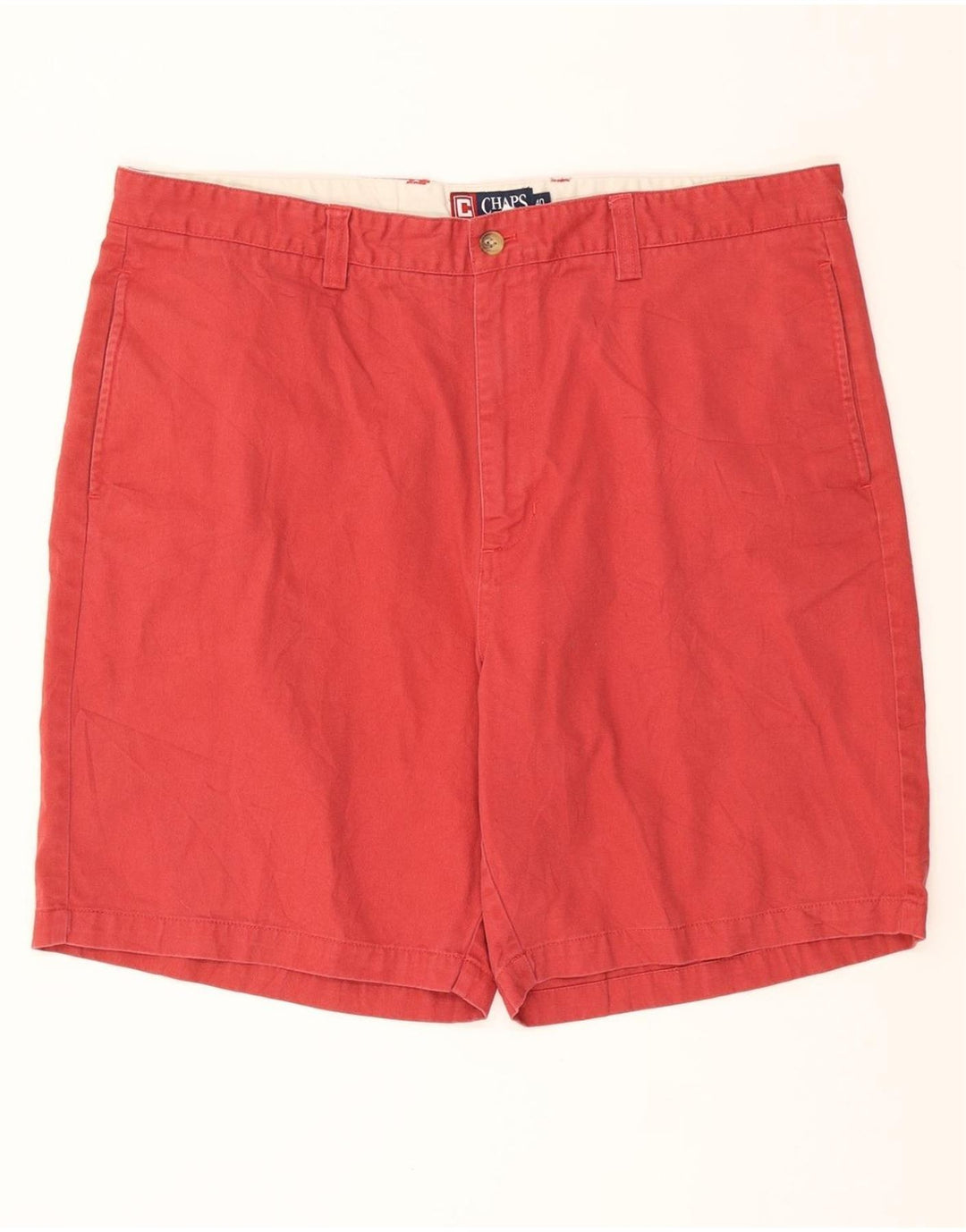 CHAPS Mens Chino Shorts W40 XL Red Cotton Vintage Chaps and Second-Hand Chaps from Messina Hembry 
