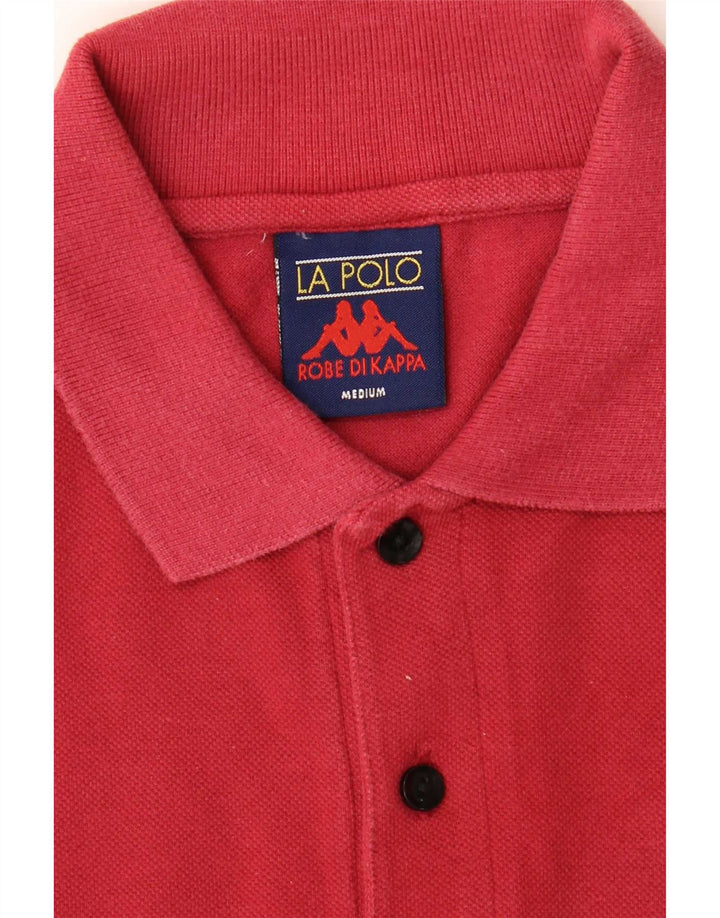 Kappa Langærmet Polo Shirt til mænd Medium rød bomuld