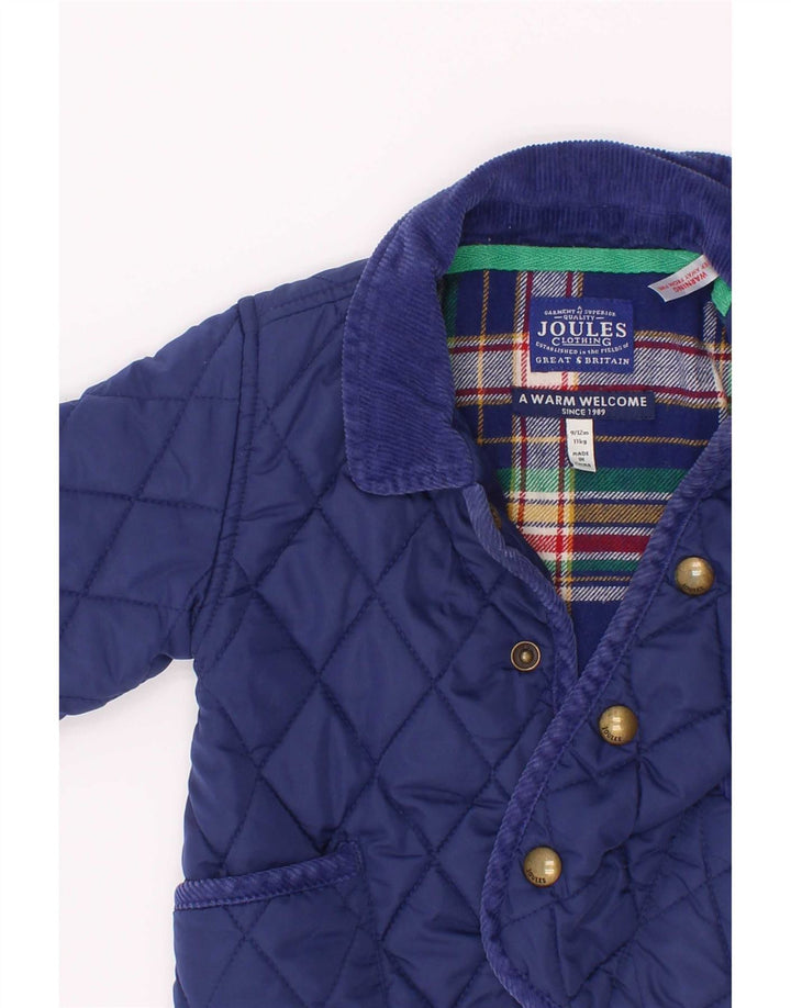 Joules Baby Boys Quiltet Jakke 9-12 Måneder Navy Blue Polyester