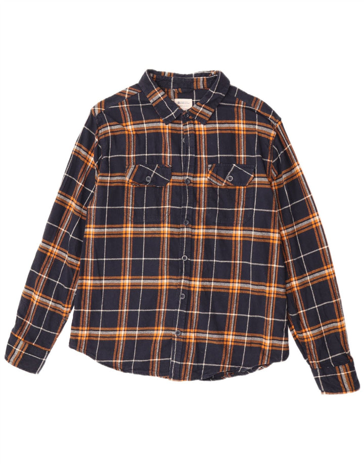 Mountain Warehouse Herre flannelskjorte Stor marineblå ternet