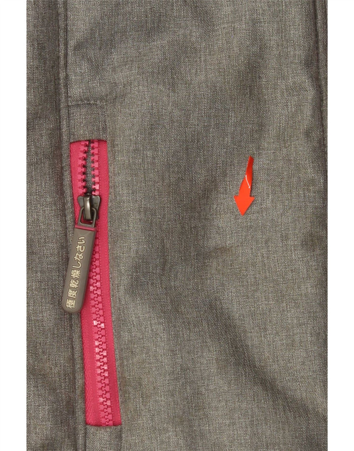 SUPERDRY Womens The Windtrekker Graphic Windbreaker Jacket UK 6 XS Grå
