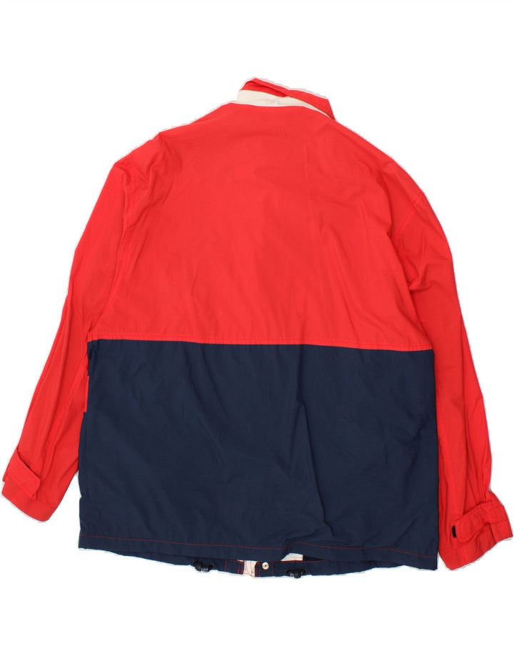 COLMAR Mens Rain Jacket IT 50 Large Red Colourblock Vintage Colmar and Second-Hand Colmar from Messina Hembry 