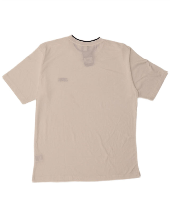 Umbro Herre T-Shirt Top Stor Hvid Polyester