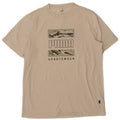 Puma Herre Grafisk T-Shirt Top Stor Off White Bomuld