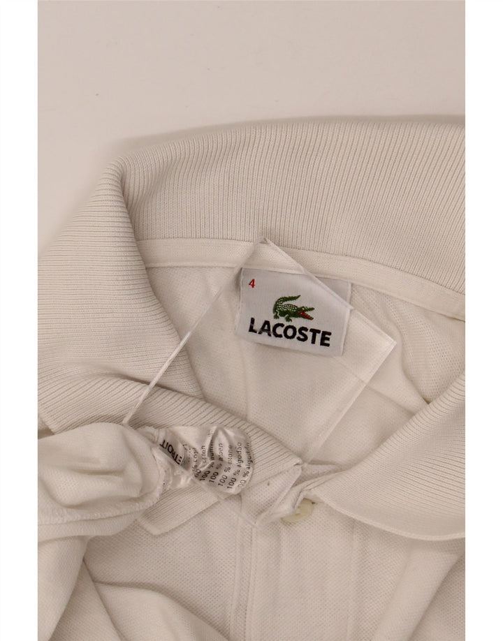 LACOSTE Mens Polo Shirt Size 4 Medium White Cotton Vintage Lacoste and Second-Hand Lacoste from Messina Hembry 