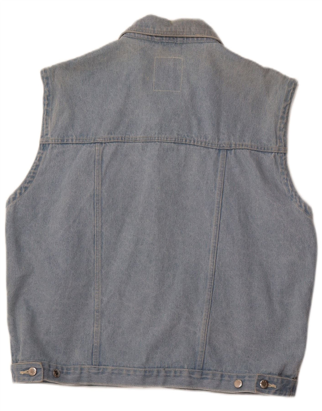 MARCEL CLAIR Herre Denim Gilet UK 42 XL Blå Bomuld