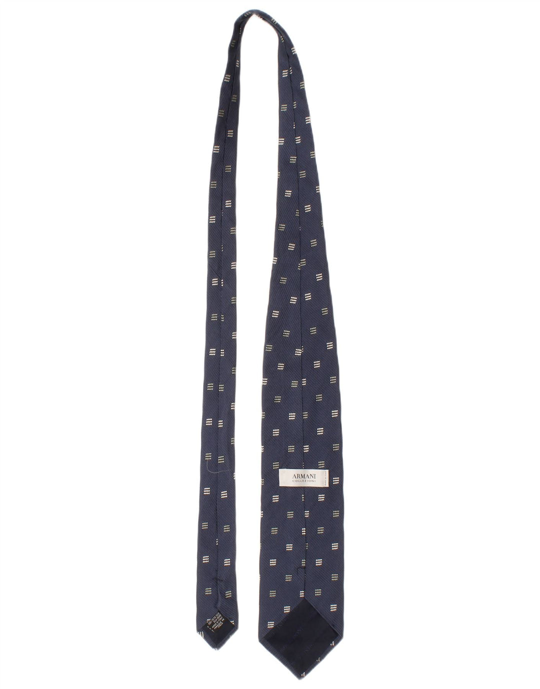 Armani Collezioni Herre slips One Size Blå Geometrisk Silke Classic