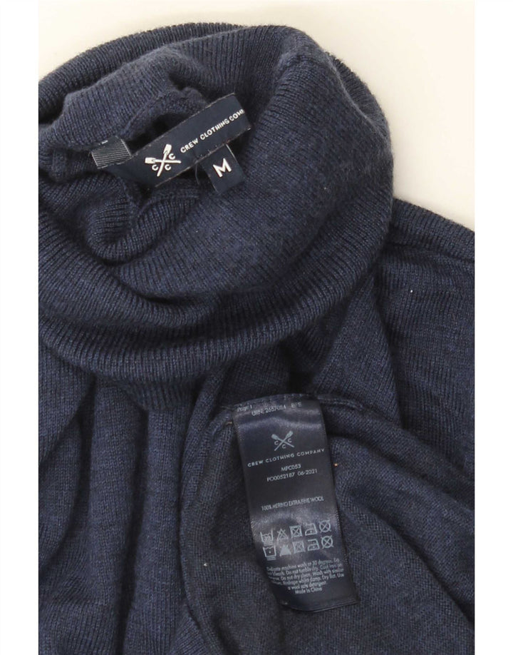 Besætningstøj Herre Rullehalstrøje Sweater Medium Navyblå Merinould