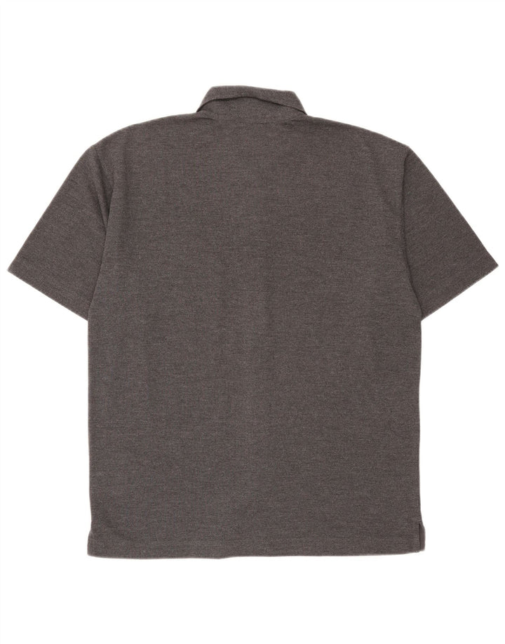 LOTTO Mens Short Sleeve Shirt Medium Grey Polyester