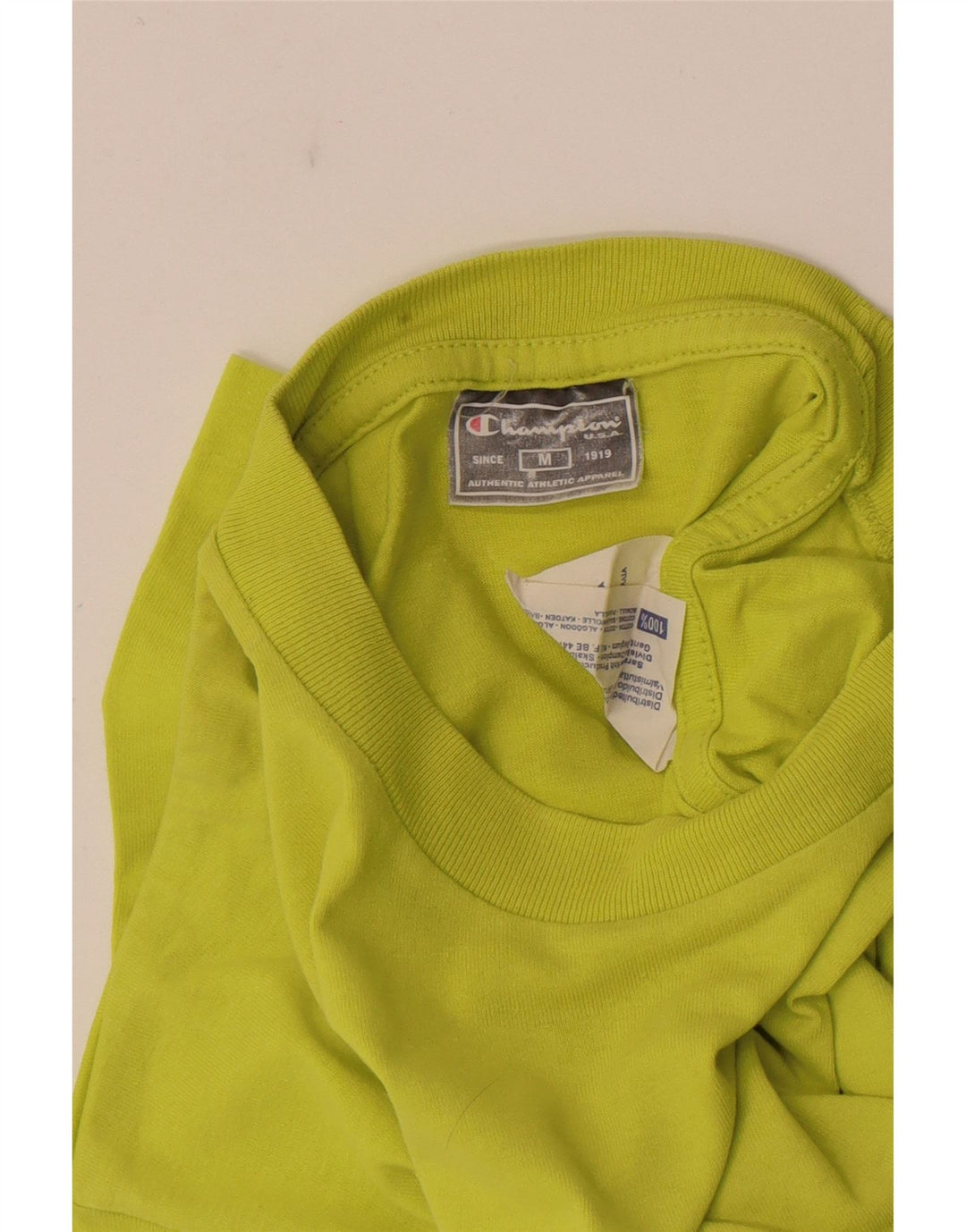 Champion Herre grafisk T-shirt Top mellemgrøn bomuld