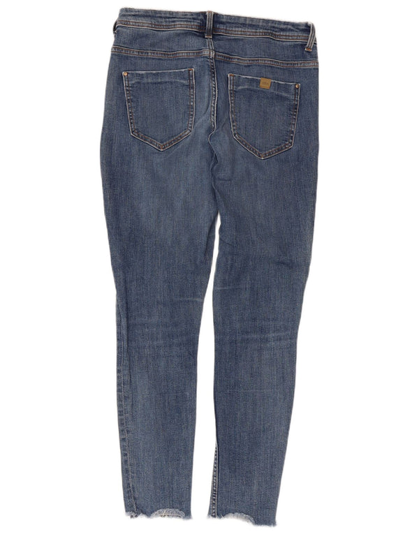 Zara Dame Distressed Skinny Jeans EU 40 Medium W30 L27 Blå