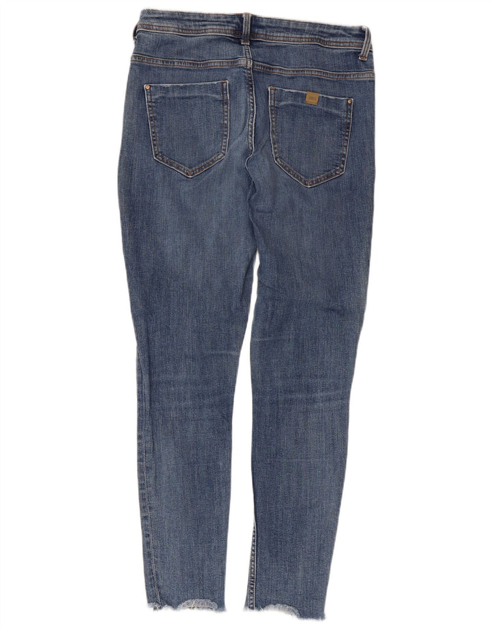 Zara Dame Distressed Skinny Jeans EU 40 Medium W30 L27 Blå
