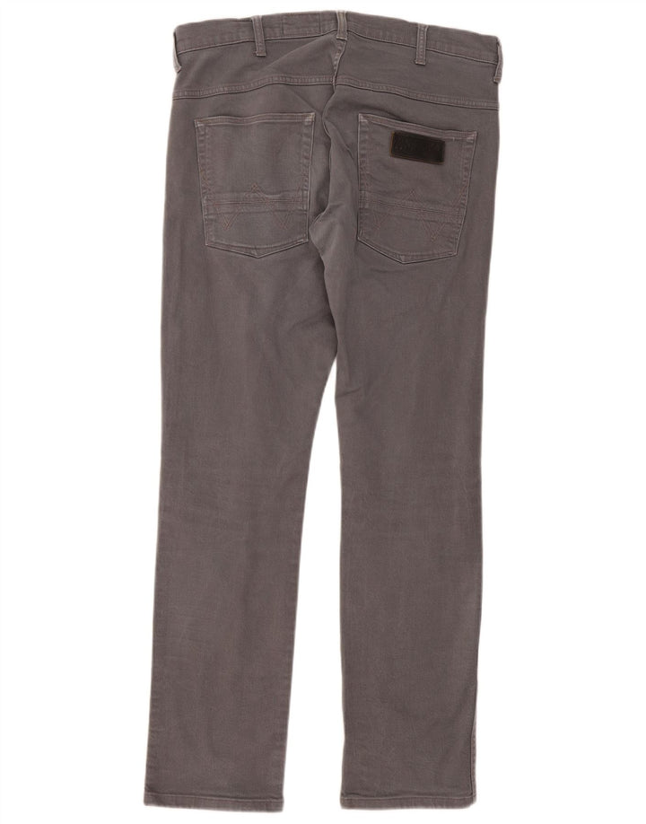 Wrangler Herre Spencer Slim Straight Jeans W32 L32 Grå Bomuld