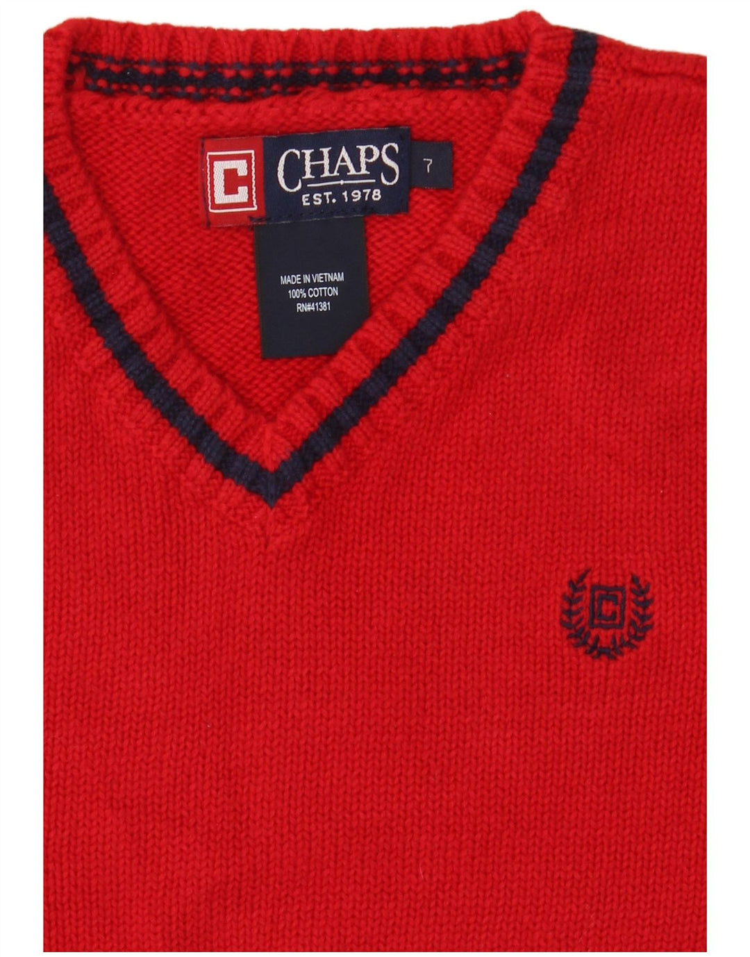 Chaps Girls Vest Tank Top 6-7 År Rød Bomuld