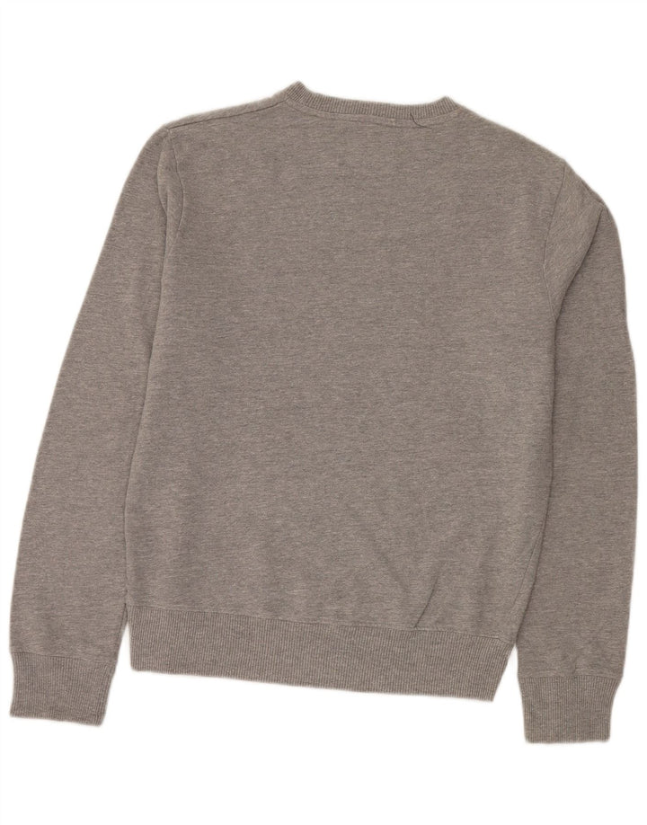 Jack & Jones grafisk sweatshirt til mænd, lille grå bomuld