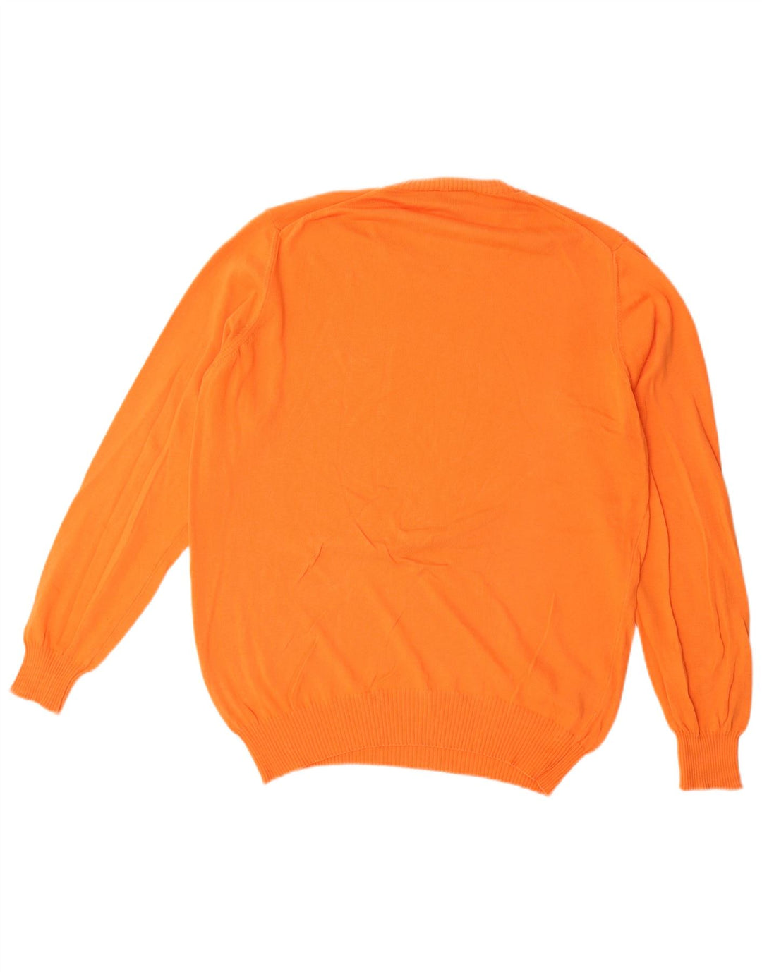 Henry Cottons Herre sweater med rund hals, medium orange bomuld