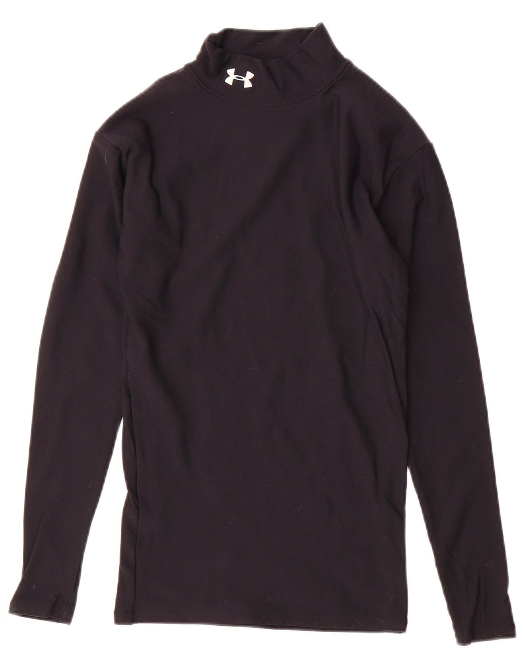 Under Armour Dame Top Langærmet UK 10 Small Black Nylon