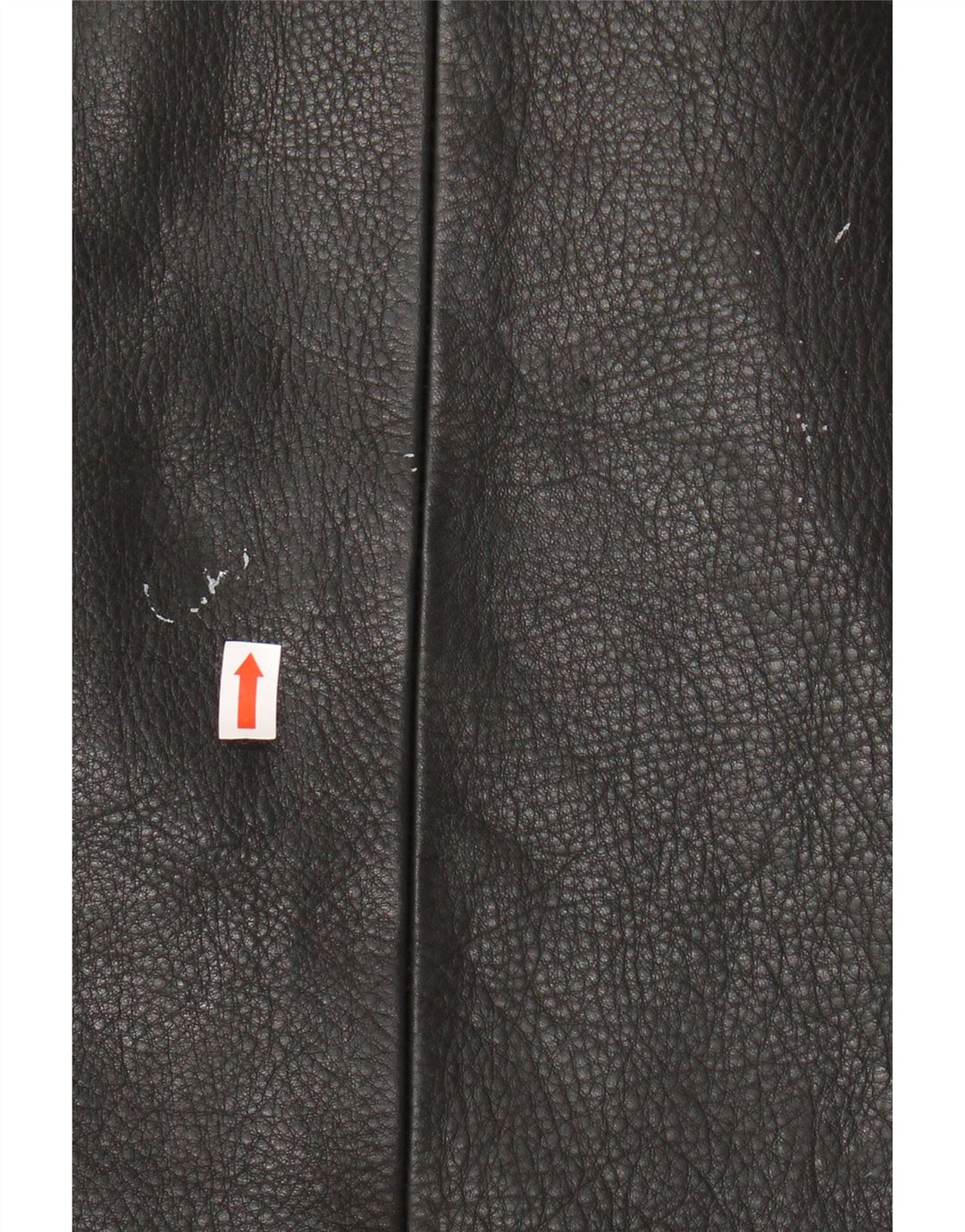 VINTAGE Herre Læderjakke UK 46 3XL Sort Læder