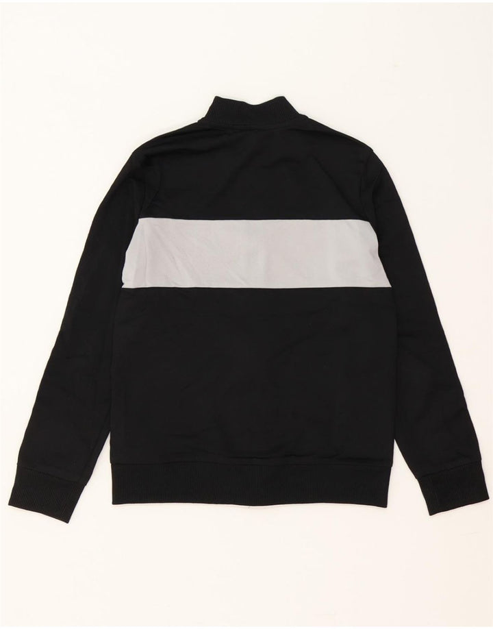 ADIDAS Boys Tracksuit Top Jacket 9-10 Years Black Colourblock Polyester Vintage Adidas and Second-Hand Adidas from Messina Hembry 