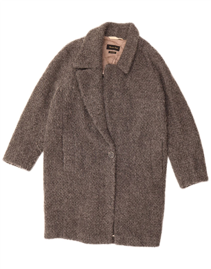 Massimo Dutti Dame Oversized Overfrakke UK 10 Small Grå
