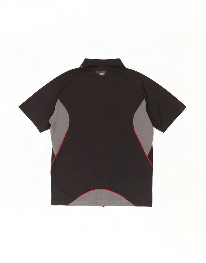 Adidas Polo Shirt til mænd Lille sort Colourblock Polyester