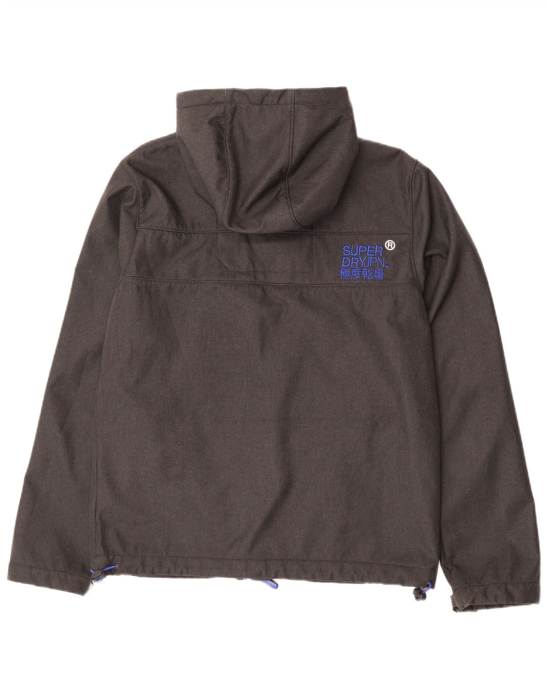 Superdry Herre Windtrekker Grafisk Windbreaker Jacket UK 40 Large Grey