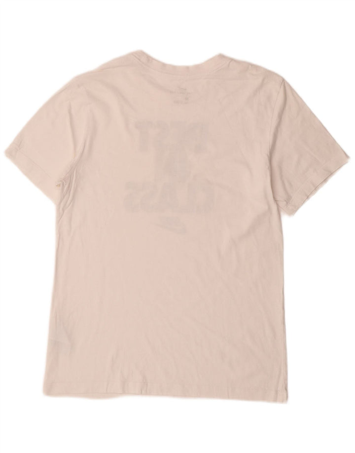 Nike grafisk t-shirt til mænd, medium hvid bomuld