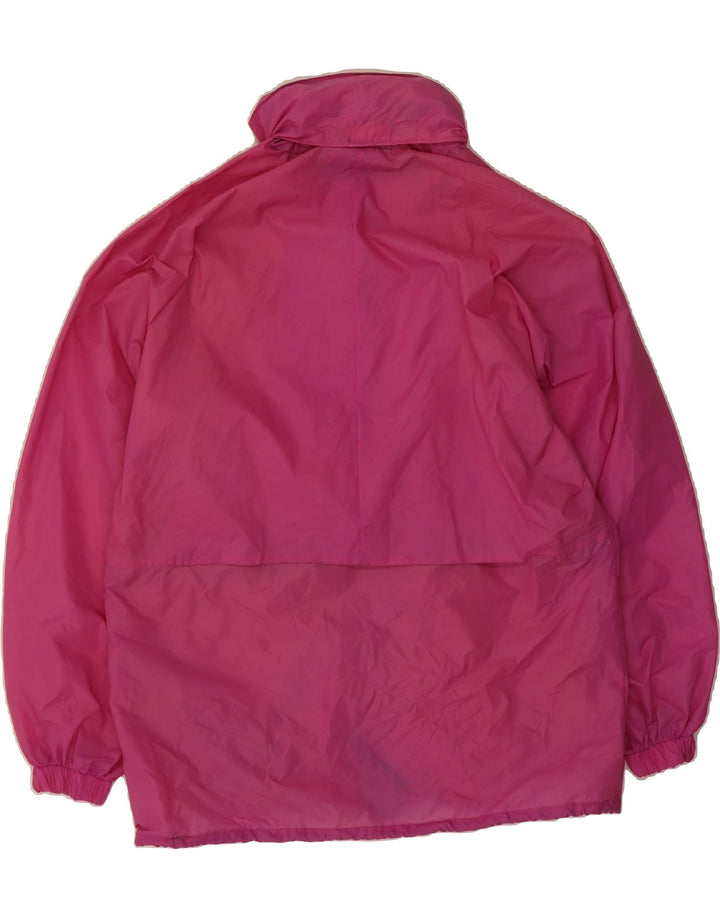 K-WAY Womens Oversized Rain Jacket UK 14 Medium Pink Polyamide Vintage K-Way and Second-Hand K-Way from Messina Hembry 