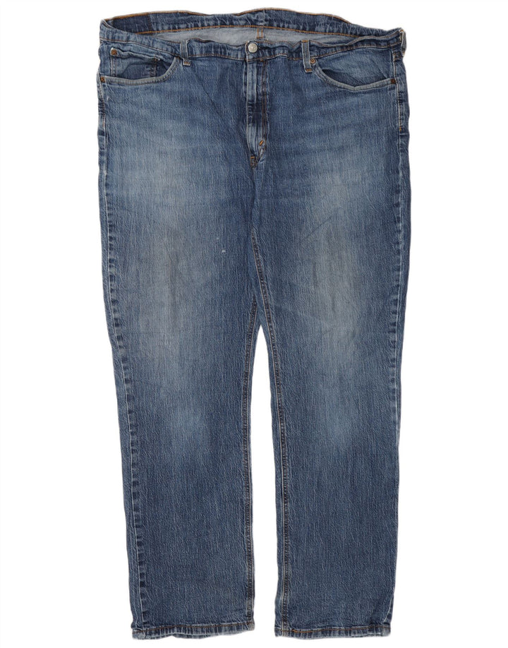 Levi's Herre 541 tilspidsede jeans W44 L32 blå bomuld