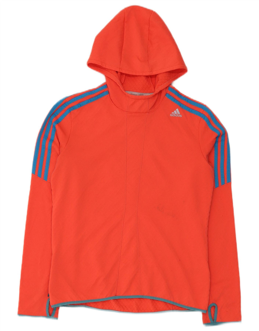 Adidas Dame Hoodie Jumper UK 14 Medium Rød Polyester