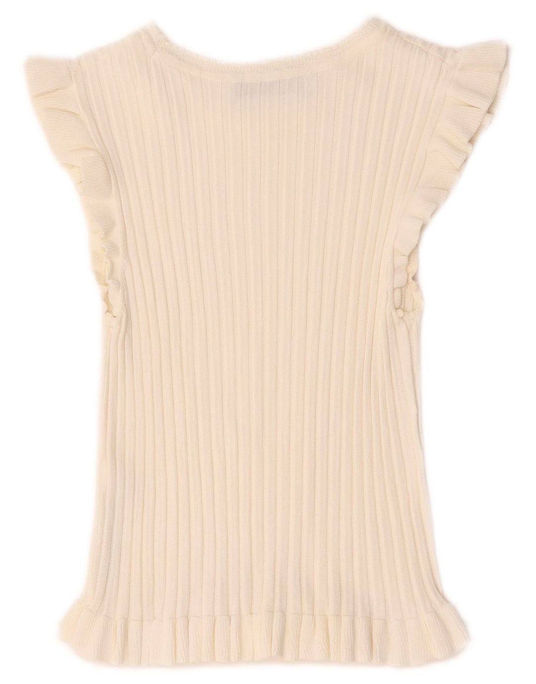 Zara Womens Crop Bluse Top UK 8 Small White Viscose