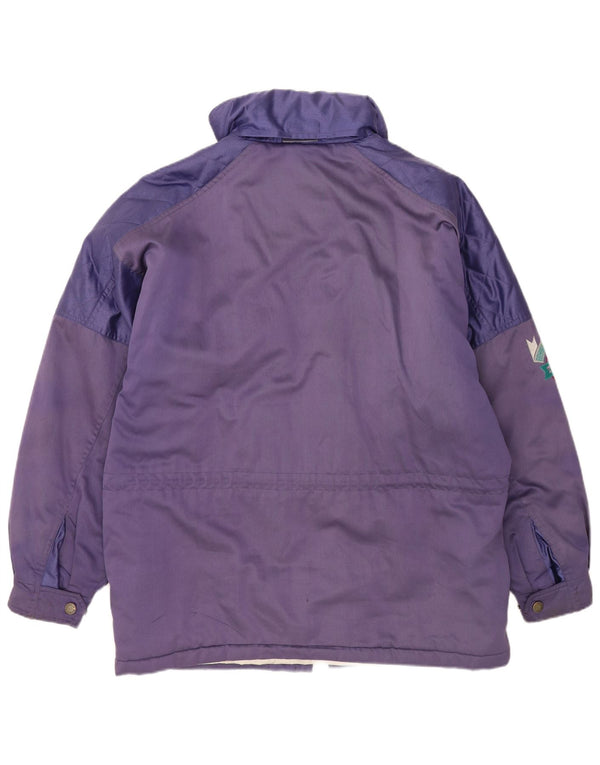 Sergio Tacchini Herre Loose Fit polstret jakke UK 40 Large Purple Colourblock