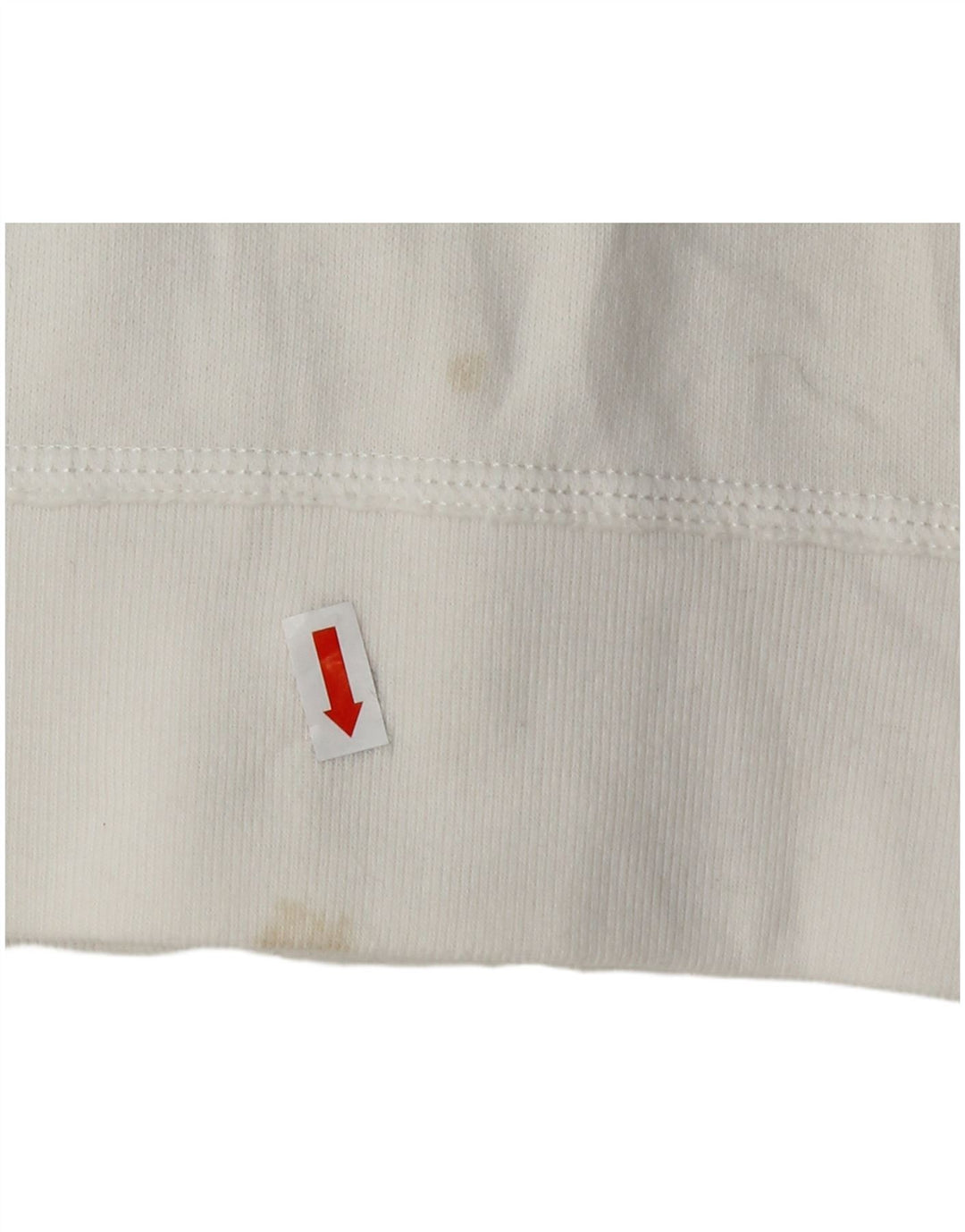 HOLLISTER Grafisk træningsdragt topjakke til kvinder UK 14 Stor hvid bomuld