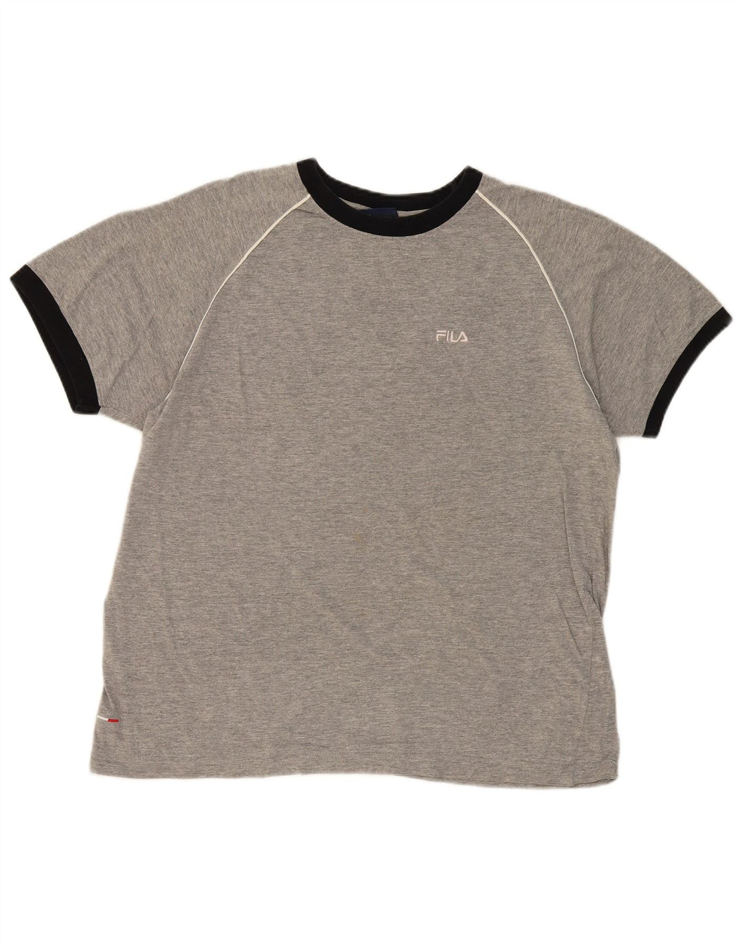 FILA Mens Graphic T-Shirt Top XL Grey Cotton