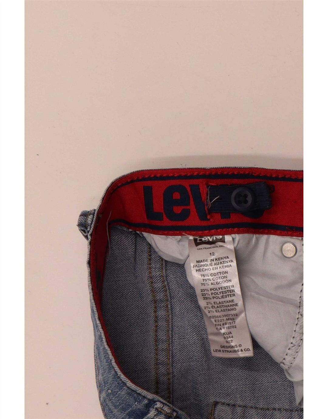 Levi's Boys 511 Slim Jeans 11-12 år W24 L27 Blå Bomuld