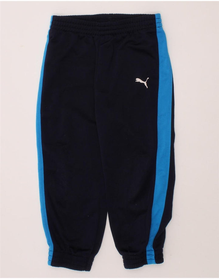 PUMA Boys Tracksuit Trousers Joggers 2-3 Years Navy Blue Vintage Puma and Second-Hand Puma from Messina Hembry 