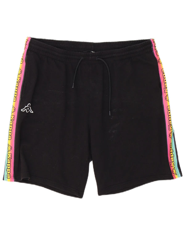 Kappa Herre grafiske sportsshorts 3XL Sort Colourblock Bomuld