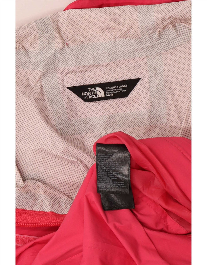 The North Face Dame Dryvent Hætte Regnjakke UK 14 Medium Pink Nylon