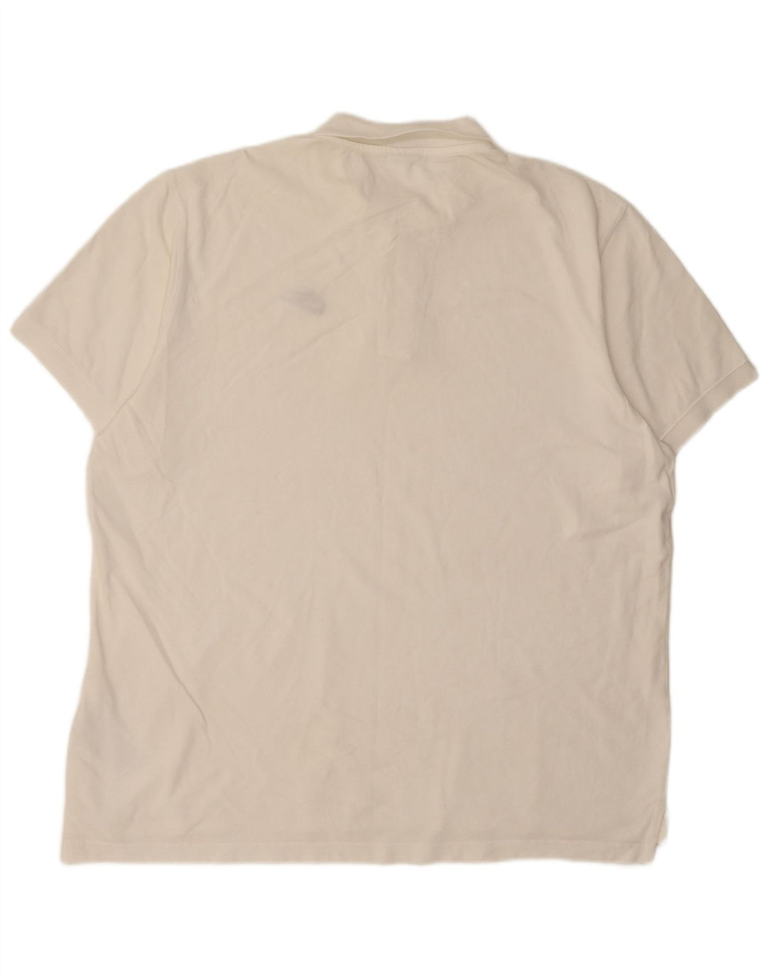 NIKE Mens Polo Shirt 2XL White Cotton