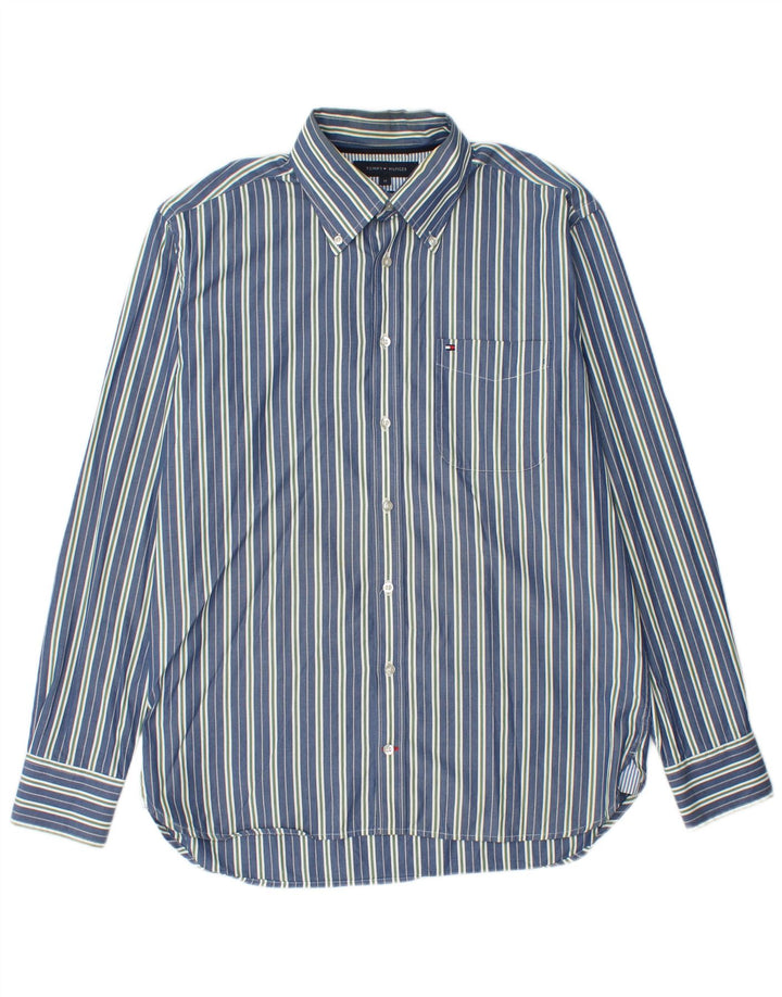 Tommy Hilfiger Herreskjorte Medium Blå Stribet Bomuld