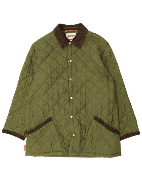 Husky Herre Quiltet Jakke UK 46 3XL Grøn Polyamid