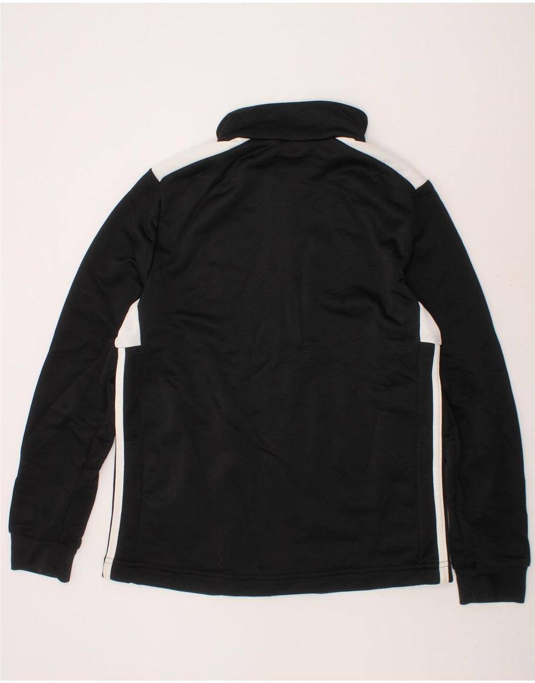 ADIDAS Boys Tracksuit Top Jacket 11-12 Years Black Colourblock Polyester Vintage Adidas and Second-Hand Adidas from Messina Hembry 