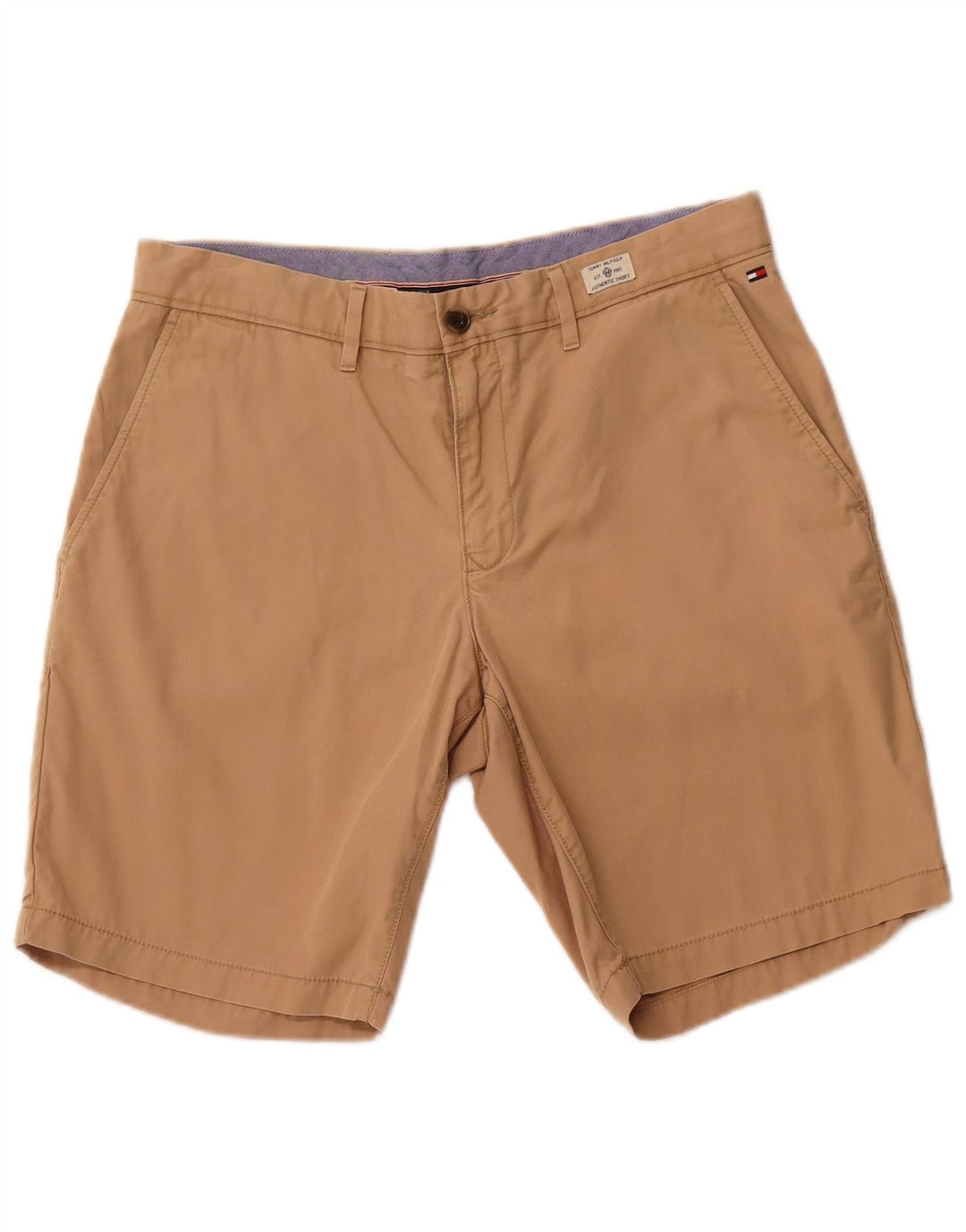 TOMMY HILFIGER Chino Shorts til mænd W34 Stor Beige Bomuld