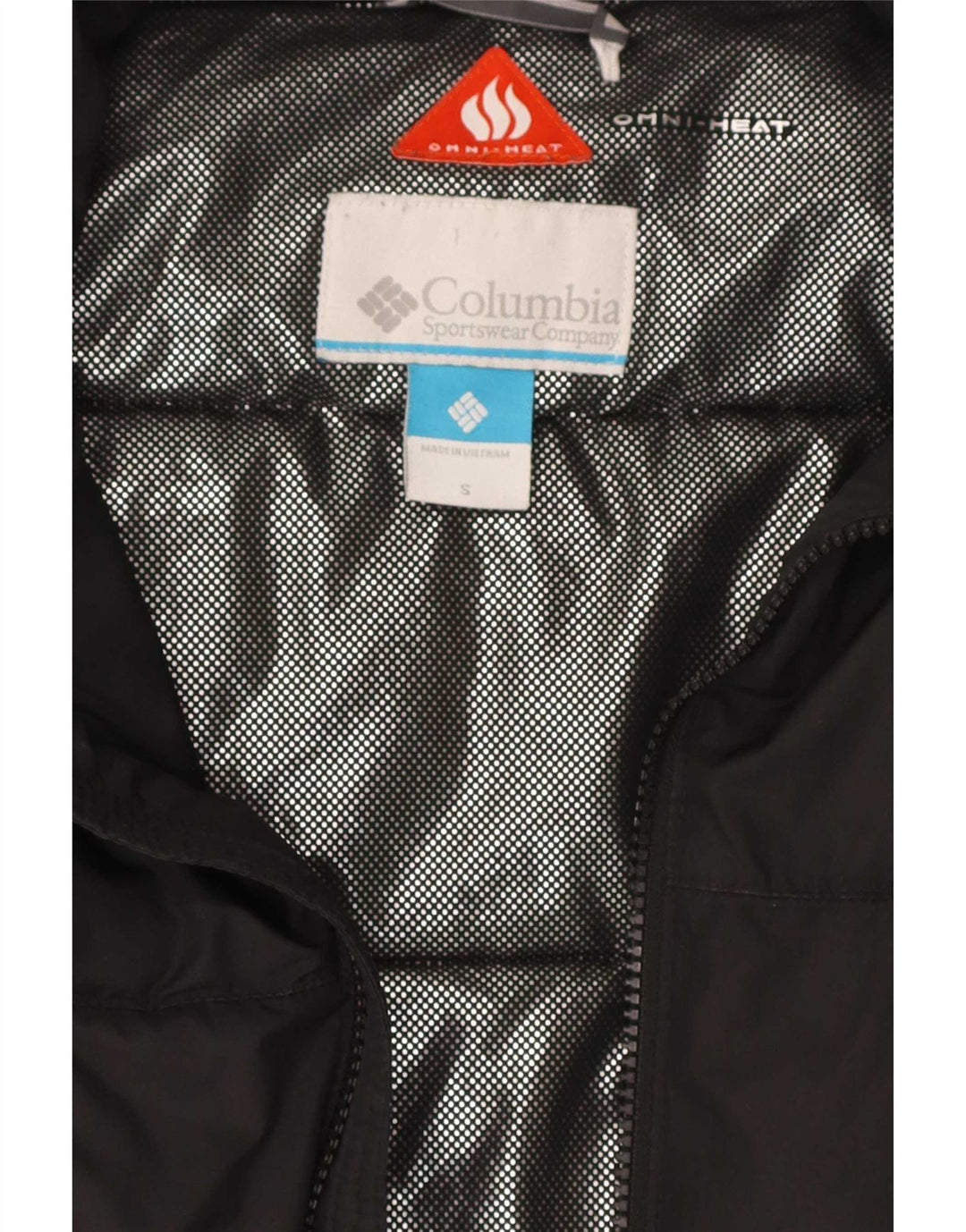 Columbia Herre Omni-Heat Polstret Jakke UK 36 Lille sort polyester