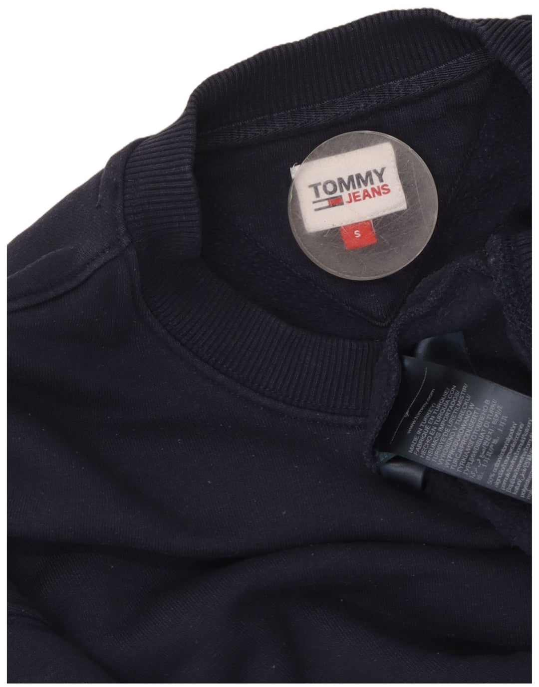 TOMMY HILFIGER Oversized sweatshirttrøje til kvinder UK 10 Lille marineblå