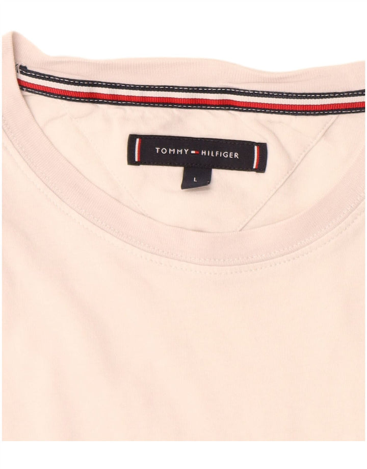 Tommy Hilfiger Herre Top Langærmet Stor Hvid Bomuld